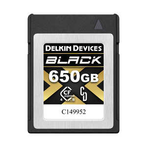デルキンデバイス BLACK 4.0 CFexpress Type B カード 650GB (最大読込3530MB/s 最大書込3250MB/s) DELKIN DEVICES DCFX4B650