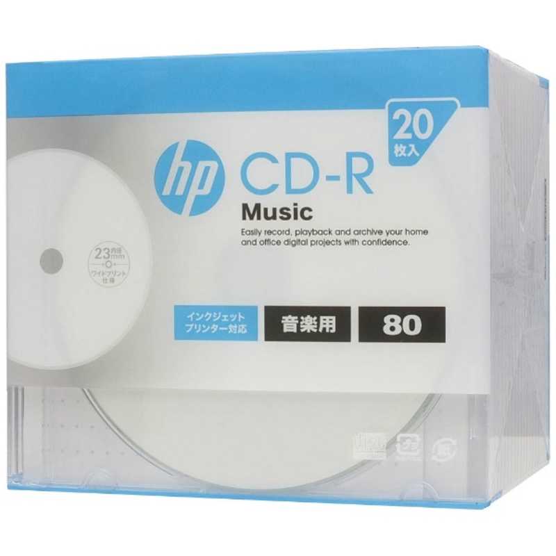 HP HP 音楽用CD-R　ホワイト CDRA80CHPW20A CDRA80CHPW20A