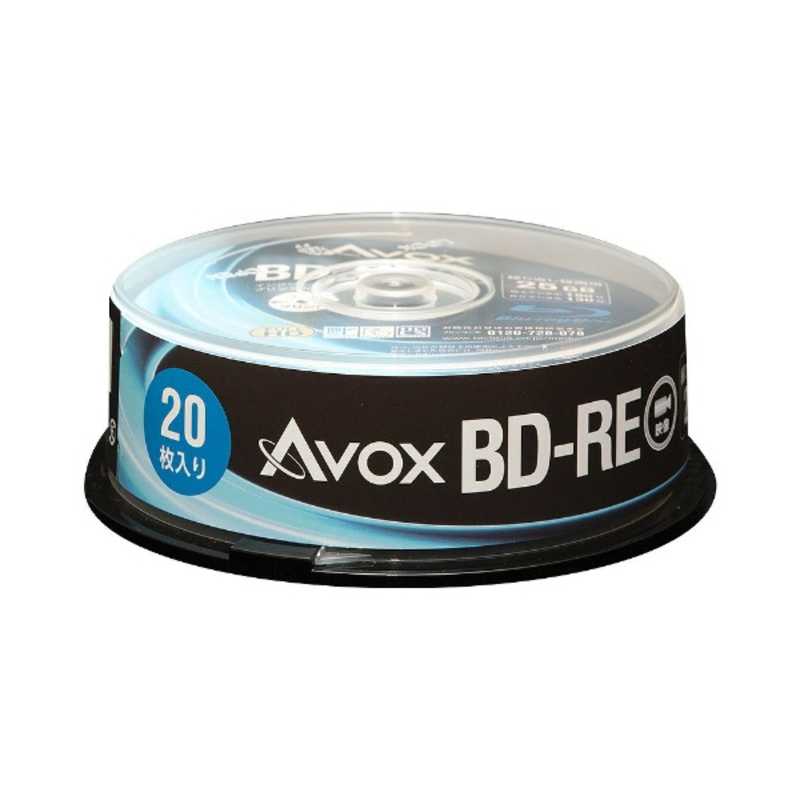 AVOX AVOX 録画用BD-RE BE130RAPW20PA BE130RAPW20PA