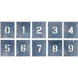 つくし工房 吹付プレート 数字(0~9) 10枚組 中サイズ J91B つくし工房 吹付プレート 数字(0~9) 10枚組 中サイズ J91B