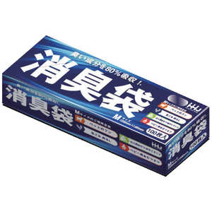 ハウスホールドジャパン ハウスホールド 消臭袋 Mサイズ 100枚 0.020 BOXタイプ AS05