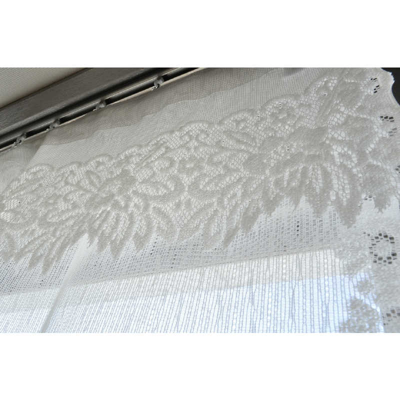 HACHIYA HACHIYA パイルレースデザインカーテン(幅150×丈105cm)  