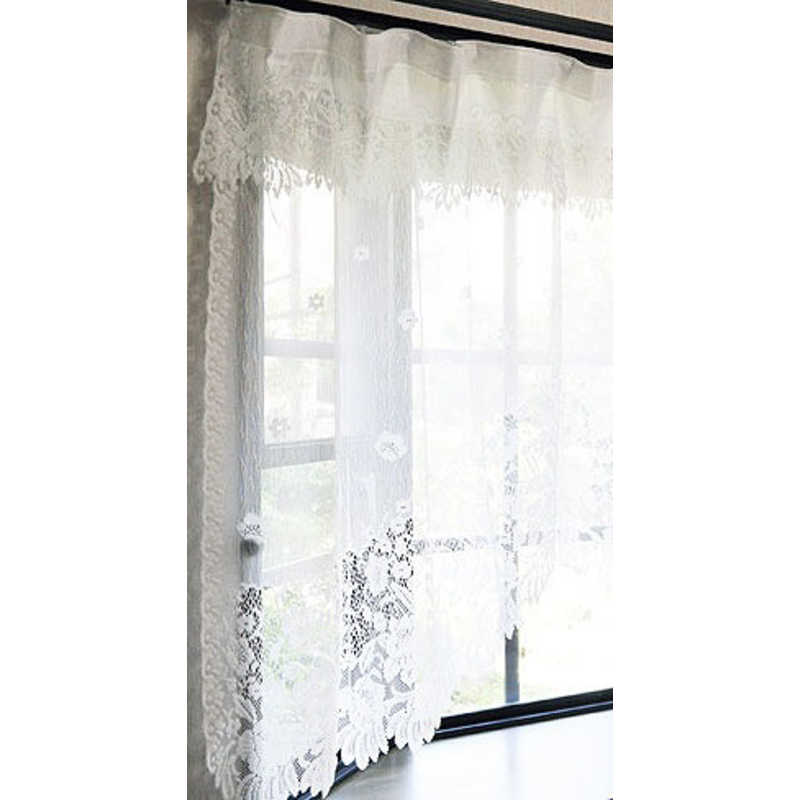 HACHIYA HACHIYA パイルレースデザインカーテン(幅150×丈105cm)  