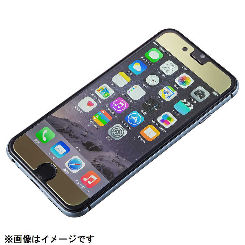坂本ラヂヲ 坂本ラヂヲ iPhone 6s Plus/ 6 Plus用 GRAMAS FEMME Protection Mirror Glass FEXIP6PMG Gold FEXIP6PMG Gold