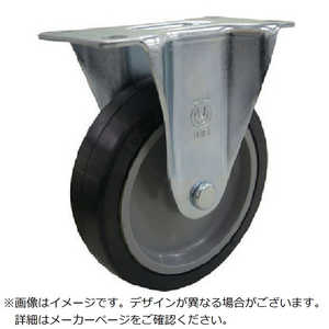 ユーエイキャスター ユーエイ プレート式 固定 キャスター ゴム 車輪径100mm Eタイプ ER型 取付寸法82×40 ER100NRB ユーエイキャスター ユーエイ プレート式 固定 キャスター ゴム 車輪径100mm Eタイプ ER型 取付寸法82×40 ER100NRB