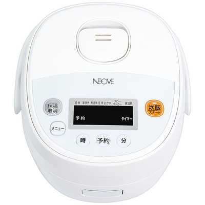 NEOVE 炊飯器 3合 マイコン ホワイト RRS-AM30WT の通販 - カテゴリ