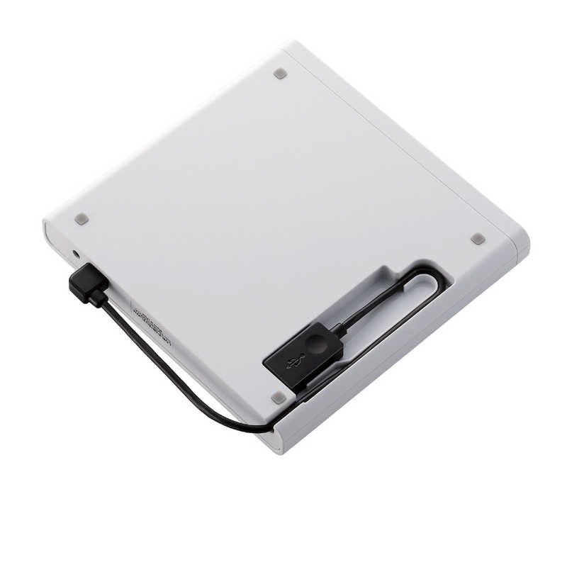 エレコム　ELECOM エレコム　ELECOM LDR-PMJ8U2VWH(USB2.0ポータブルDVD編集再生書込ソフト付き/ホワイト) LDR-PMJ8U2VWH LDR-PMJ8U2VWH