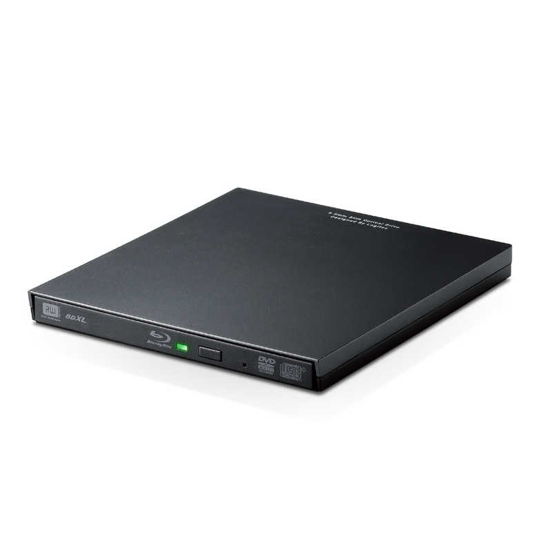 ロジテック ロジテック Blu-rayディスクドライブ USB3.2 Gen1(USB3.0) スリム 再生&編集ソフト付 UHDBD対応 Type-Cケーブル付属 ブラック LBD-PVA6U3CVBK LBD-PVA6U3CVBK