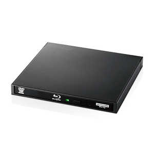 ロジテック Blu-rayディスクドライブ/USB3.0/スリム/書キ込ミソフト付/UHDBD対応/ブラック ブラック LBDPWA6U3LBK