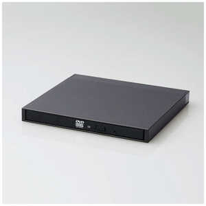 エレコム ELECOM ポータブルDVDドライブ USB3.2(Gen1) M-DISC対応 オールインワンソフト付 Type-Cケーブル付 ブラック ブラック LDRPML8U3CVBK