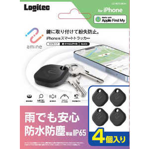 エレコム ELECOM スマートタグ 4個入り 電池交換タイプ 防水・防塵 IP65 置き忘れ防止アラーム iPhone用 スマートトラッカー amine ブラック LGT-BETG1BKA4 エレコム ELECOM スマートタグ 4個入り 電池交換タイプ 防水・防塵 IP65 置き忘れ防止アラーム iPhone用 スマートトラッカー amine ブラック LGT-BETG1BKA4