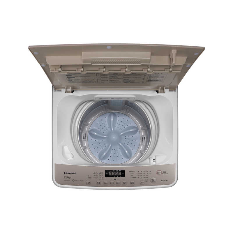ハイセンス ハイセンス 全自動洗濯機 ホワイト/シャンパンゴールド HW-DG75A HW-DG75A