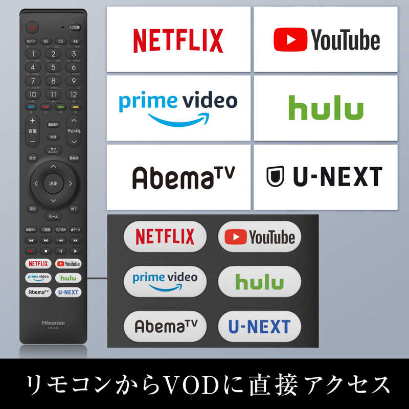 ハイセンス ハイセンス 液晶テレビ 65V型 4Kチューナー内蔵 65U8F 65U8F