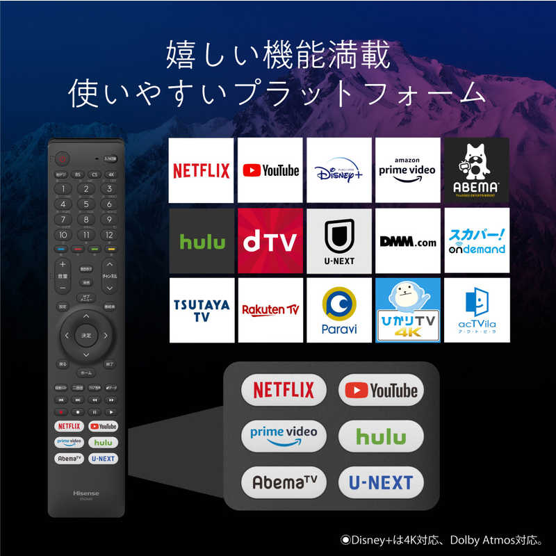 ハイセンス ハイセンス 有機ELテレビ 55V型 4K対応 BS・CS 4Kチューナー内蔵 YouTube対応 55X8F 55X8F