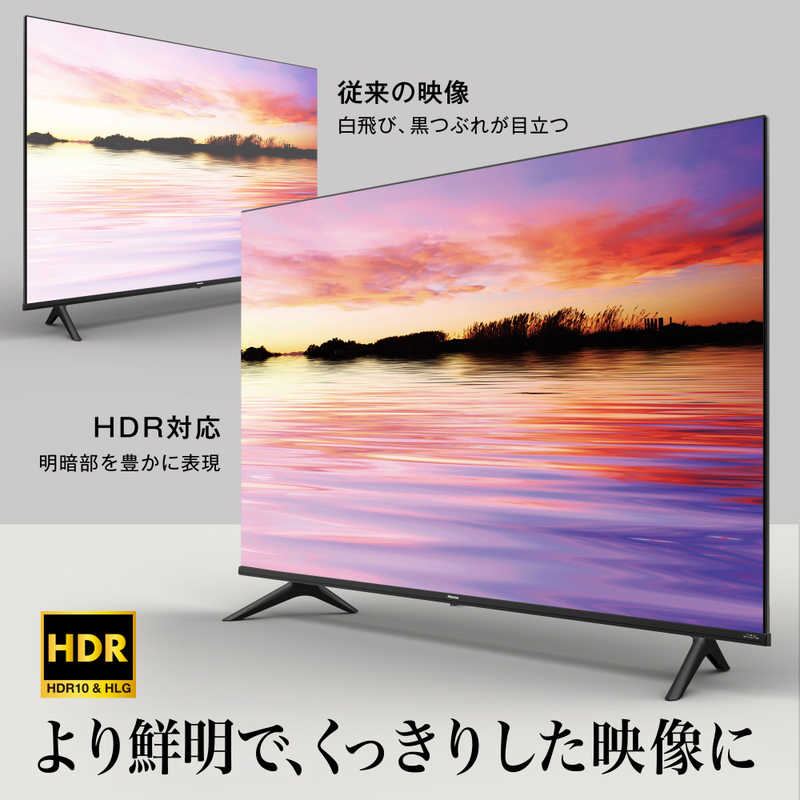 ハイセンス ハイセンス 50V型 4K対応液晶テレビ [BS･CS 4Kチューナー内蔵/YouTube対応] 50E6G 50E6G