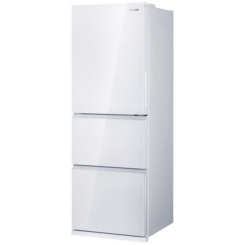 ハイセンス 冷蔵庫 3ドア 右開き 358L HR-G3601W ガラスホワイト