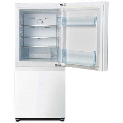 ハイセンス 冷蔵庫 2ドア 右開き 135L HR-G13C-W ガラスホワイト の 