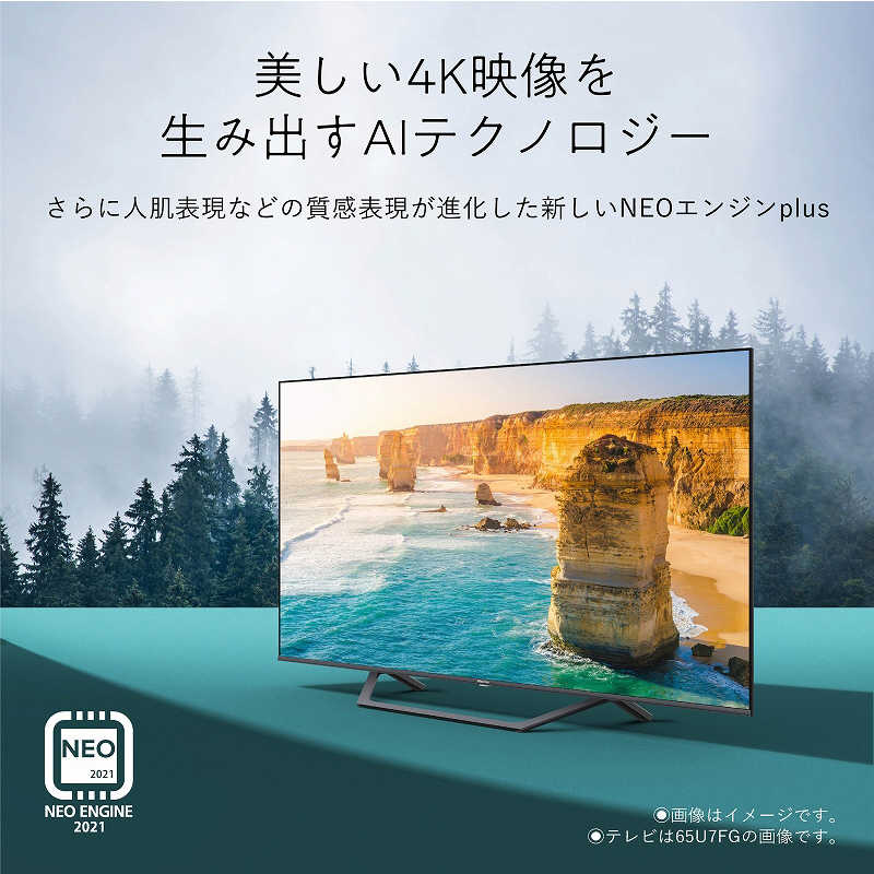 ハイセンス ハイセンス 液晶テレビ 65V型 4Kチューナー内蔵 YouTube対応 65U7FG 65U7FG