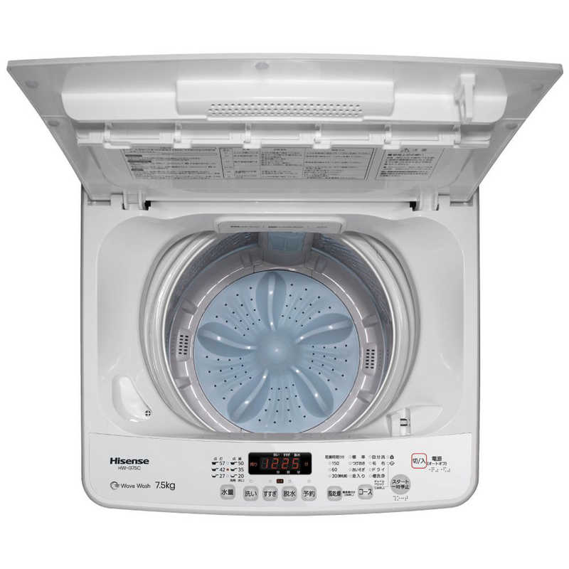 ハイセンス ハイセンス 全自動洗濯機 洗濯7.5kg HW-G75C ホワイト HW-G75C ホワイト