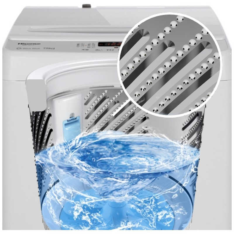 ハイセンス 全自動洗濯機 ホワイト [洗濯7.5kg /簡易乾燥(送風機能) /上開き] HWG75C の通販 | カテゴリ：洗濯機・生活家電 |  ハイセンス | ハイセンス 家電通販のコジマネット - 全品代引き手数料無料