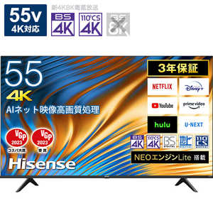 ハイセンス 液晶テレビ 55V型 4Kチューナー内蔵 55A6H