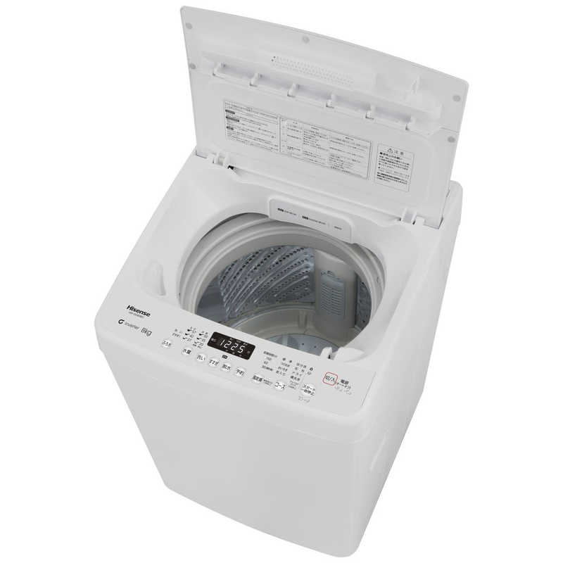 ハイセンス ハイセンス 全自動洗濯機 インバーター 洗濯8.0kg 低騒音タイプ HW-DG80BK1 HW-DG80BK1