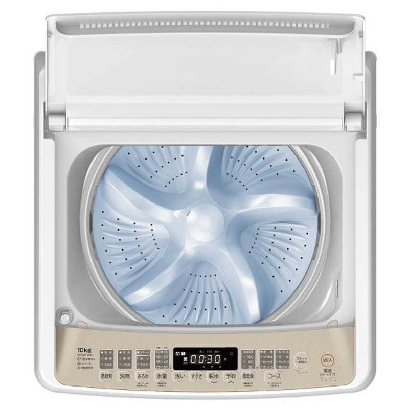 ハイセンス ハイセンス 全自動洗濯機 インバーター 洗濯10.0kg HW-DG100XH 本体:ホワイト､トップ:シャンパンゴールド HW-DG100XH 本体:ホワイト､トップ:シャンパンゴールド