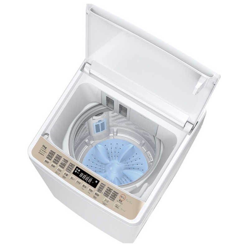 ハイセンス ハイセンス 全自動洗濯機 洗濯8.0kg 洗剤自動投入 Wi-Fi機能 ホワイト/シャンパンゴールド HW-DG80XH HW-DG80XH