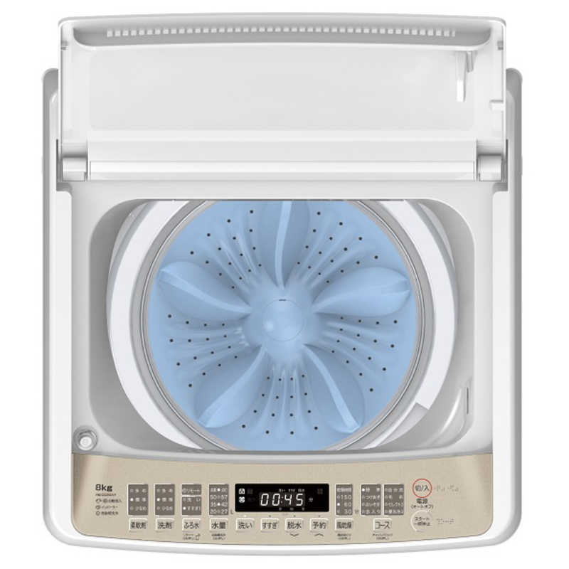 ハイセンス ハイセンス 全自動洗濯機 洗濯8.0kg 洗剤自動投入 Wi-Fi機能 ホワイト/シャンパンゴールド HW-DG80XH HW-DG80XH