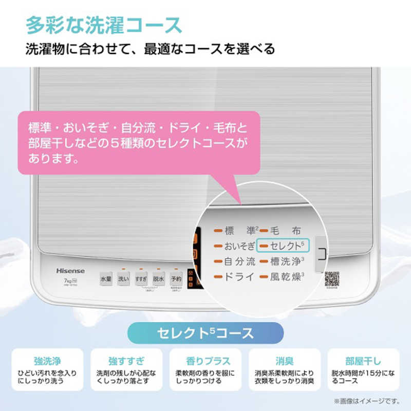 ハイセンス ハイセンス 全自動洗濯機 洗濯7.0kg HW-G70J HW-G70J