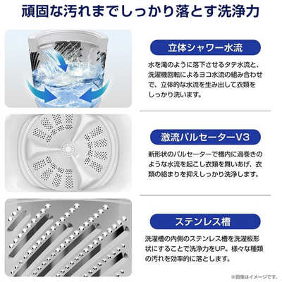 ヨシノ様 ハイセンス 洗濯機 清掃済 ハイセンス 全自動洗濯機 洗濯8.0kg ホワイト HW-DG80J の通販