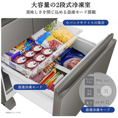 ハイセンス 冷蔵庫 5ドア 450L 右開き セレクトチルド室 真ん中野菜室