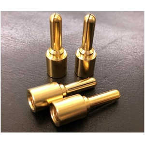 ZONOTONE LUG-5.5シリーズ対応・交換用プラグ 24K純金メッキ・バナナプラグ LUGB-S(先端のみ・4本組) ZONOTONE LUG-5.5シリーズ対応・交換用プラグ 24K純金メッキ・バナナプラグ LUGB-S(先端のみ・4本組)