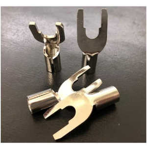 ZONOTONE LUG-5.5シリーズ対応・交換用プラグ ロジウムメッキ・Yラグ LUGY-SRh(先端のみ・4本組) ZONOTONE LUG-5.5シリーズ対応・交換用プラグ ロジウムメッキ・Yラグ LUGY-SRh(先端のみ・4本組)