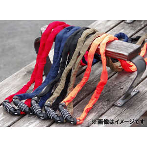 KUHAKU ロングスチールチェーンロック 「 」 kuhaku 蜜柑 ミカン 180(4mmx180cm/レッド) 030375 MIKAN180 KUHAKU ロングスチールチェーンロック 「 」 kuhaku 蜜柑 ミカン 180(4mmx180cm/レッド) 030375 MIKAN180