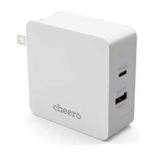 CHEERO ACアダプタ cheero ホワイト CHE-328-WH