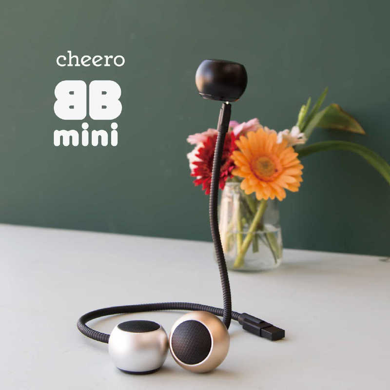 CHEERO CHEERO Bluetoothスピーカー BB mini ブラック  CHE618BK CHE618BK
