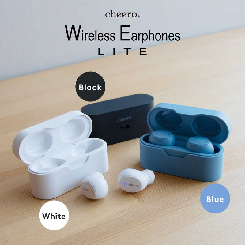 CHEERO CHEERO フルワイヤレスイヤホン cheero ブラック [マイク対応 /ワイヤレス(左右分離) /Bluetooth] CHE-636-BK CHE-636-BK