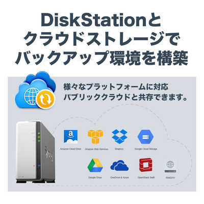 Synology DISKSTATION DS120j NASキット DiskStation DS120j | Synology 1ベイオールインワンNASキット