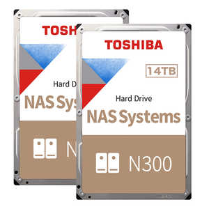 東芝 TOSHIBA 東芝HDD N300 14TBx2 N302A14-HDWG51EUZSVA