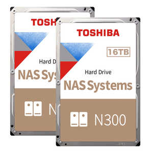 東芝 TOSHIBA 東芝HDD N300 16TBx2 N302A16-HDWG51GUZSVA