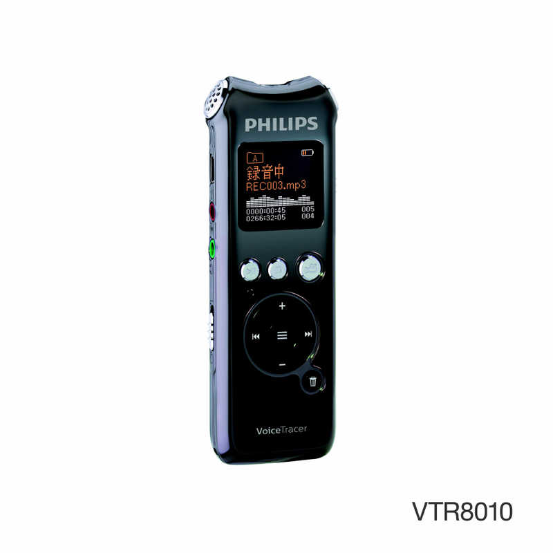 フィリップス　PHILIPS フィリップス　PHILIPS ICレコーダー ブラック [16GB /ワイドFM対応] VTR8010 VTR8010