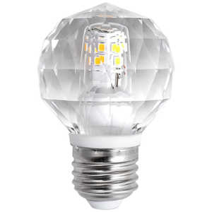 大河商事 G型 LED クリスタル型 電球色 ［E26 /一般電球形 /電球色 /1個］ aircornoled-e26-g001