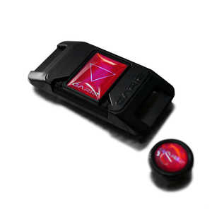 GARIZ ホットシューカバー ソフトボタン(シール式レリーズボタン)セット XA-SP2/red レッド