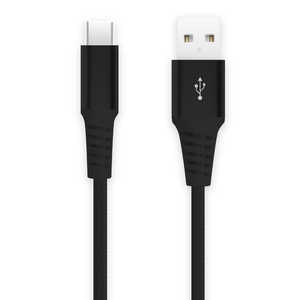 FSC USB-A to Type-C �[�d / �ʐM�P�[�u�� ���ϋv �����x�^�C�v 1.0m �mUSB-A �� USB-C�n �u���b�N FS-UACTG100-BK
