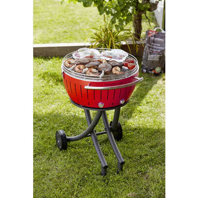 いま人気のアイテム LotusGrill ロータスグリルXLサイズレッド ジャパン ハーフェレ バーベキュー・調理用品