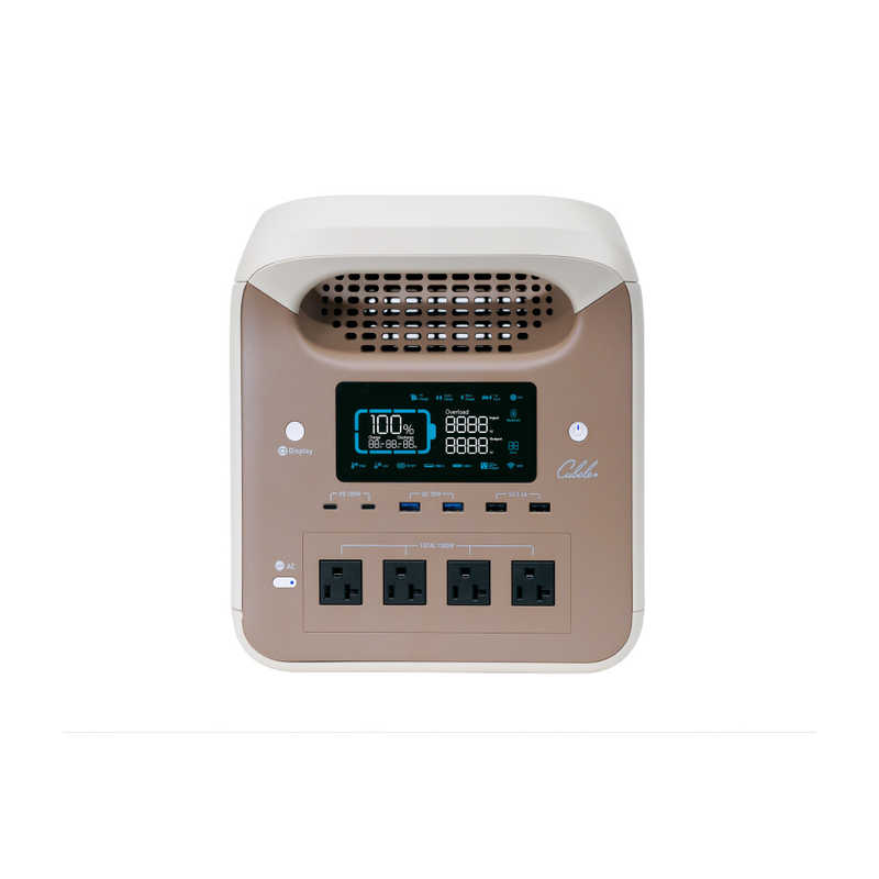 INBES INBES リン酸鉄リチウムイオン電池式ポータブル電源1500W IBPL1501C IBPL1501C