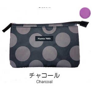 HALKARINS Hanna Hula ハンナフラ 消臭抗菌フラットミニポーチ チャコール HALKARINS Hanna Hula ハンナフラ 消臭抗菌フラットミニポーチ チャコール