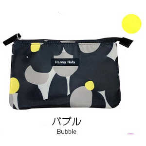 HALKARINS Hanna Hula ハンナフラ 消臭抗菌フラットミニポーチ バブル HALKARINS Hanna Hula ハンナフラ 消臭抗菌フラットミニポーチ バブル