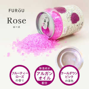 ビッグサンタ 入浴タブ缶FUROU Herval SIXシリーズ フルーティーローズの香り/クールダウンピンクの湯色 300g(約12回分) FUROU-HS/CPK